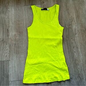 FOX RACING Racer back tank top-yellow